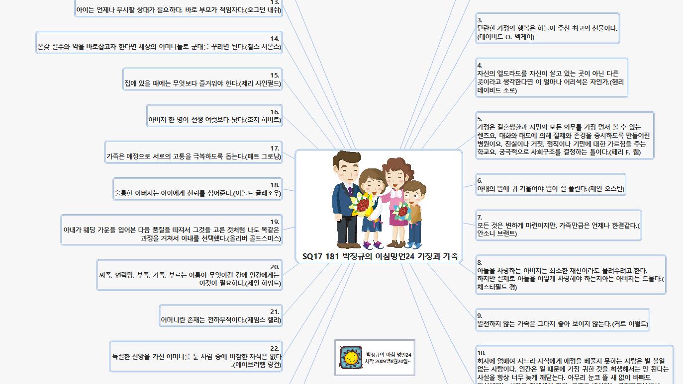 SQ17 181 박정규의 아침명언24 가족편 이미지
