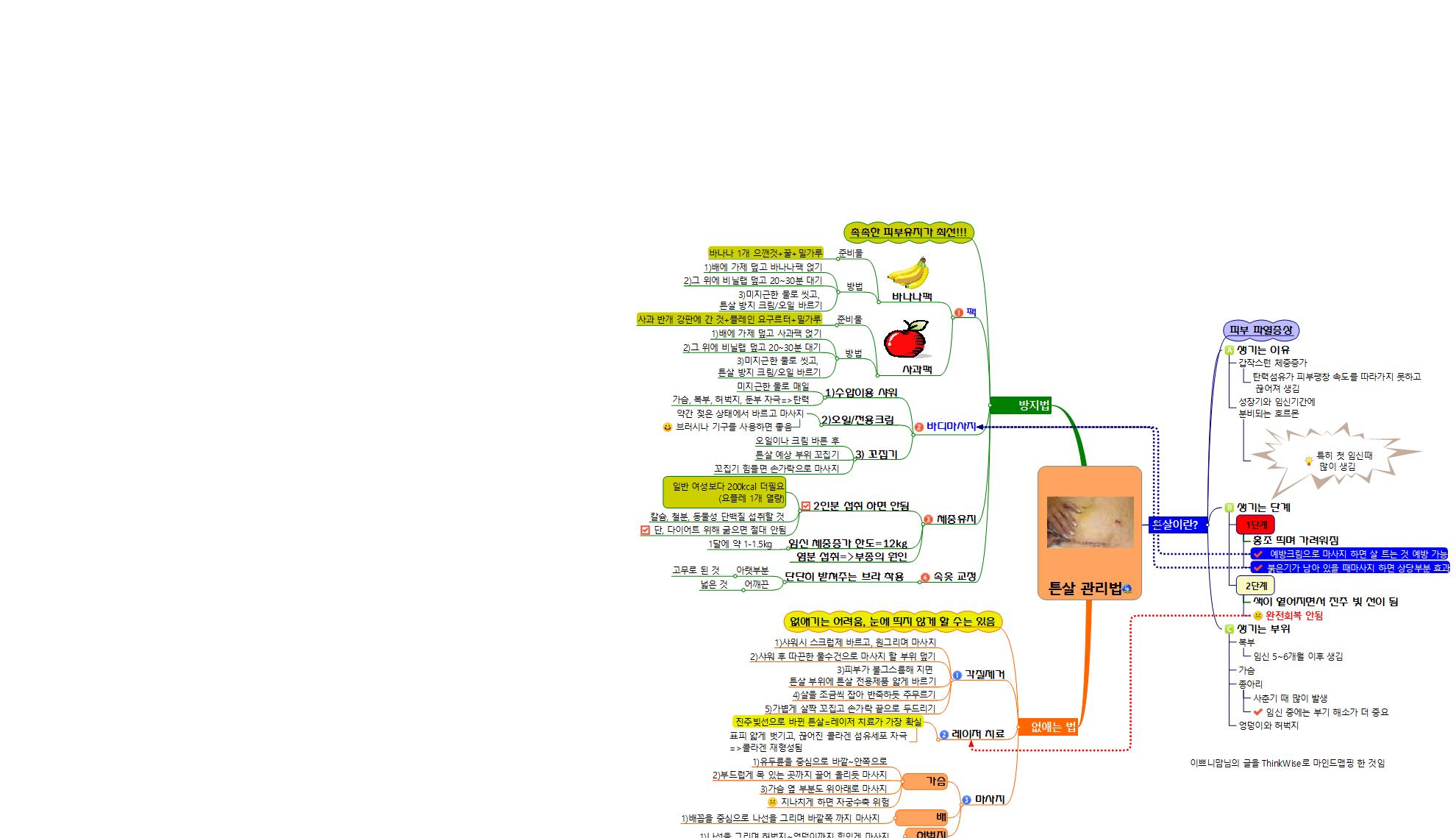 튼살 관리법 이미지