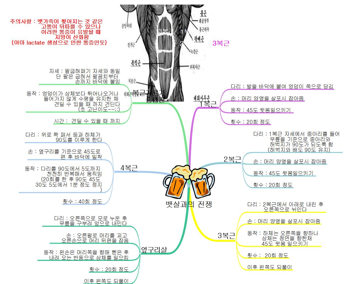 뱃살과의 전쟁 이미지